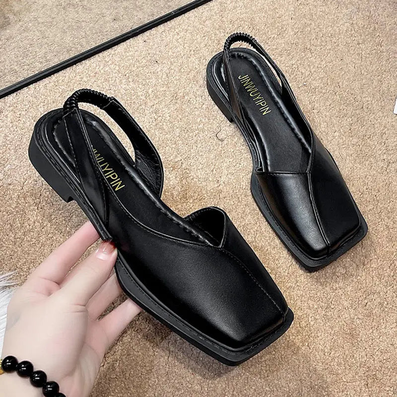 Trendora™ | Elise – Eleganti slingbacki ar stilīgu kvadrātveida purngalu