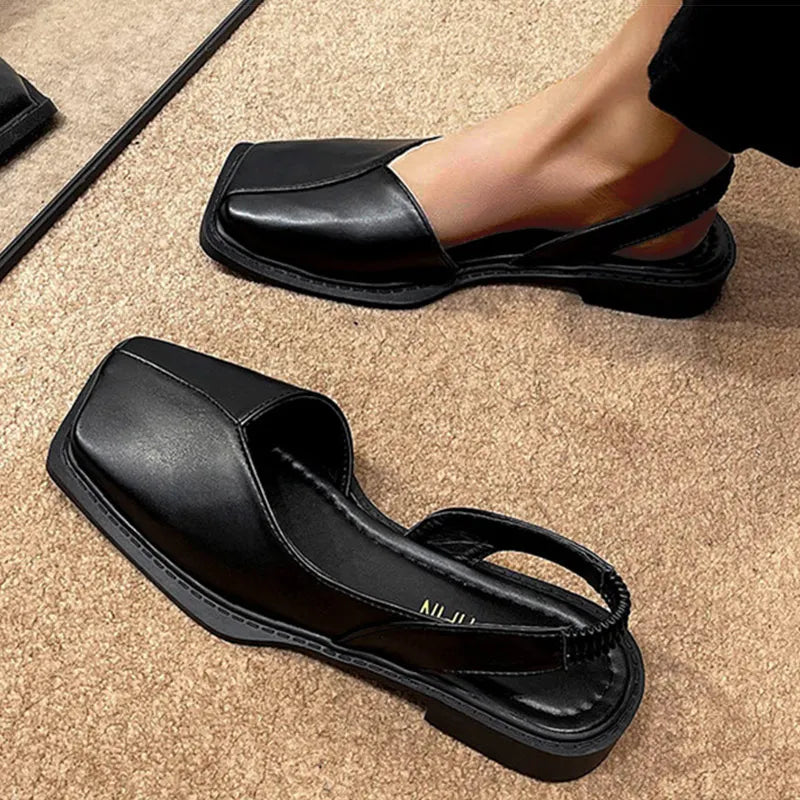 Trendora™ | Elise – Eleganti slingbacki ar stilīgu kvadrātveida purngalu